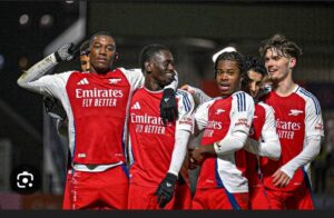 “Although Gyokeres is a great striker but this particular academy striker who was promoted yesterday is currently doing better…He scored six goals against Gabriel and Saliba yesterday”: Arsenal defender Lewis-Skelly names ONE Arsenal’s academy striker who’s doing wonders in the training so far